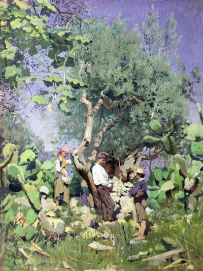 Olivenhøsten af Peder Monsted