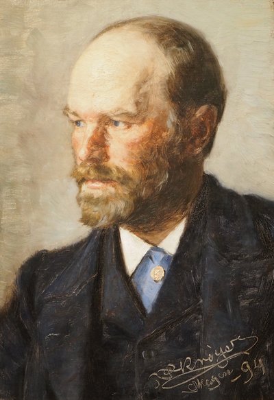 Portræt af maleren Michael Ancher af Peder Severin Krøyer