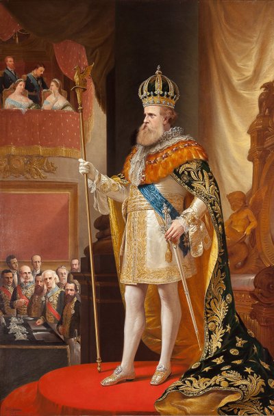 Kejser Peter II af Brasilien ved åbningen af generalforsamlingen, 1872. af Pedro Américo