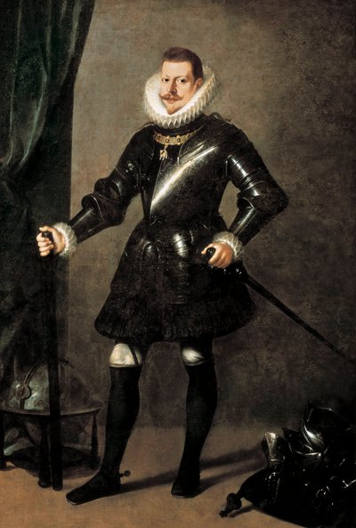 Portræt af kong Filip III af Spanien (1578-1621) af Pedro Antonio Vidal