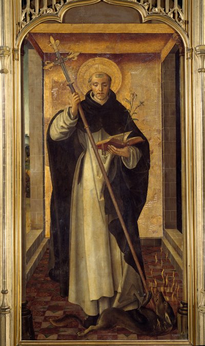 Repræsentation af Saint Dominica de Guzman (1170-1221), grundlæggeren af den dominikanske orden Maleri af Pedro Berruguete (1450-1504) 15. århundrede søn. 1,77x0,9 m Madrid, Prado Museum af Pedro Berruguete
