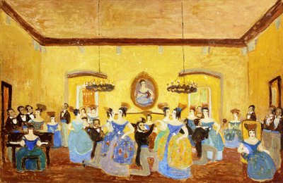 Den koloniale menuet; El Minue Colonial af Pedro Figari