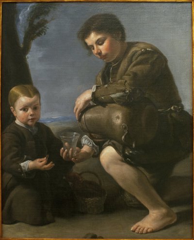 Vinsælgeren. Maleri af Pedro Nunez de Villavicencio (ca. 1640-ca. 1698), olie på lærred, ca. 1685. Museum of Fine Arts i Sevilla, Spanien. af Pedro Nunez de Villavicenzio