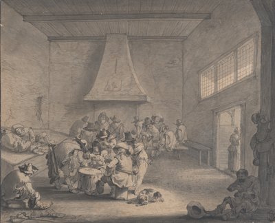 Vagtstue Scene, ca.1700. af Peeter Bout