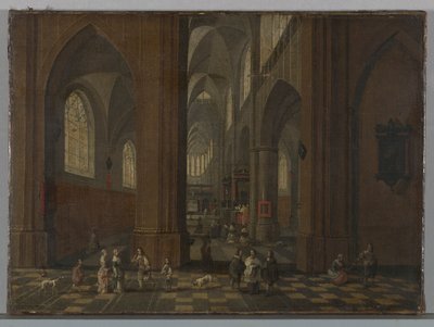 Kirkens interiør af Peeter Neeffs the Elder