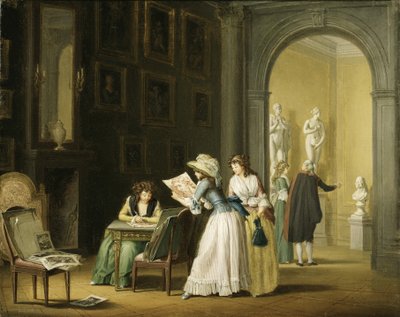 Interiør fra en kunstsamling af Pehr Hilleström