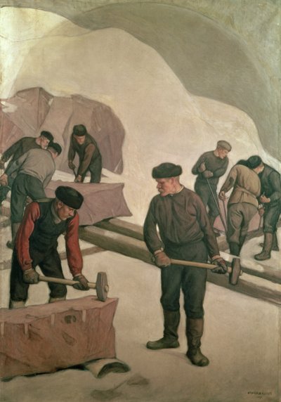 Stenbrydere, 1903 af Pekka Halonen