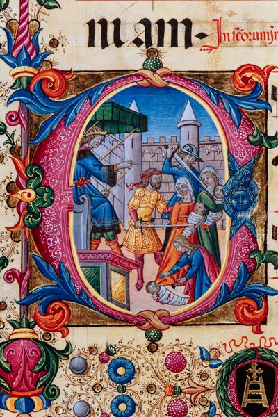 "Massakren på de uskyldige" af Pellegrino di Mariano. Detalje. af Pellegrino di Mariano
