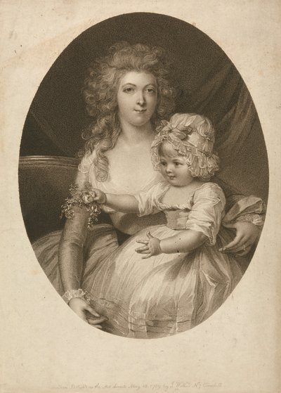 Mrs. Morgan og Child af Peltro W. Tomkins