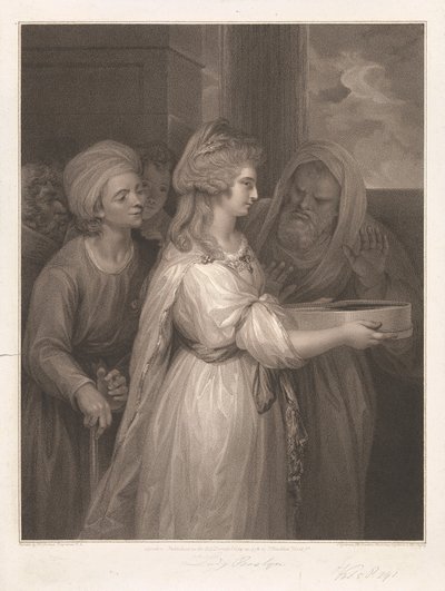 Mrs Seaforth som, Tuccia - The Vestal Virgin af Peltro W. Tomkins