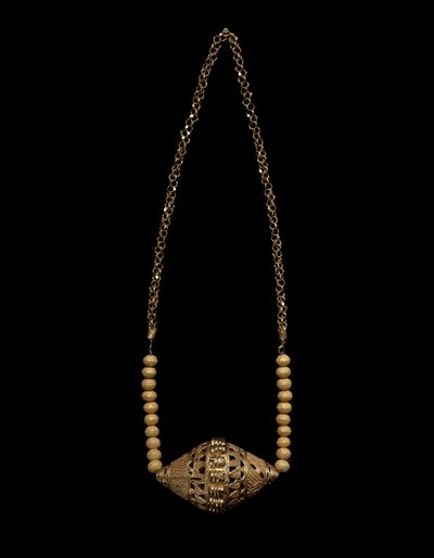Halskæde, ca. 1900 (guld) af People Fulani
