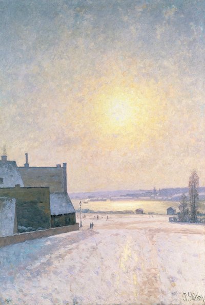 Sol og sne, Scene fra Stockholm af Per Ekstrom