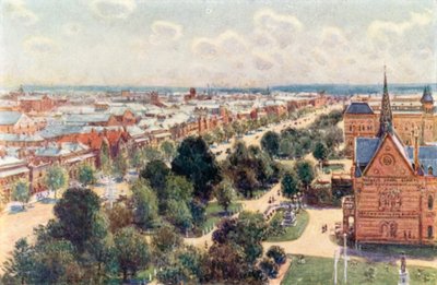 Adelaides havegader (farve litho) af Percy F.S. (after) Spence