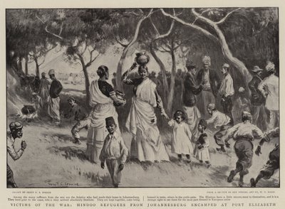 Krigens ofre, hindu-flygtninge fra Johannesburg slog lejr ved Port Elizabeth af Percy F.S. Spence