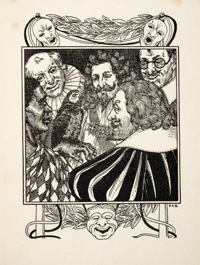 A Conversing Parrot, fra A Hundred Anecdotes of Animals, pub. 1924 (gravering) af Percy J. Billingshurst