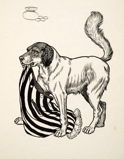 A Good FINder, fra A Hundred Anecdotes of Animals, pub. 1924 (gravering) af Percy J. Billingshurst