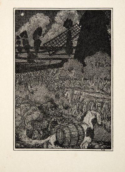 Canine Smugglers, fra A Hundred Anecdotes of Animals, pub. 1924 af Percy J. Billingshurst