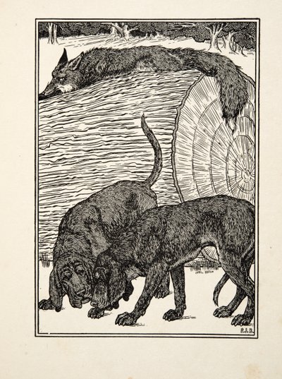 Cunning as a Fox, fra A Hundred Anecdotes of Animals, pub. 1924 af Percy J. Billingshurst