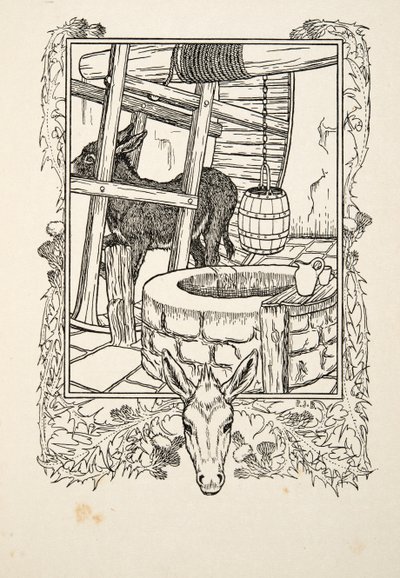 Drawing Water, fra A Hundred Anecdotes of Animals, pub. 1924 af Percy J. Billingshurst