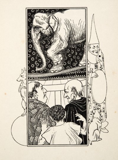 Elephant Rope Dancing, fra A Hundred Anecdotes of Animals, pub. 1924 af Percy J. Billingshurst