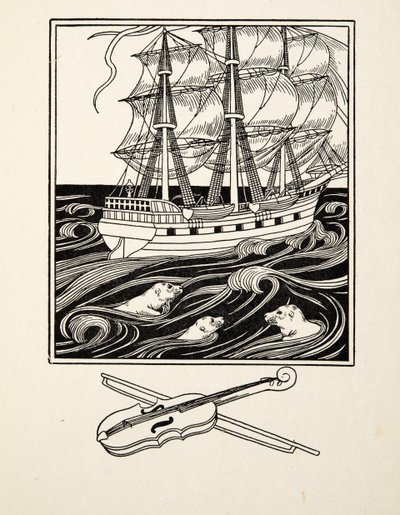 Musical Seals, fra A Hundred Anecdotes of Animals, pub. 1924 (gravering) af Percy J. Billingshurst