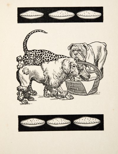 Of Two Evils Choosing the Mindst, fra A Hundred Anecdotes of Animals, pub. 1924 (gravering) af Percy J. Billingshurst