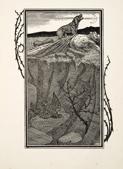 Sabinus og hans hund, fra A Hundred Anecdotes of Animals, pub. 1924 af Percy J. Billingshurst
