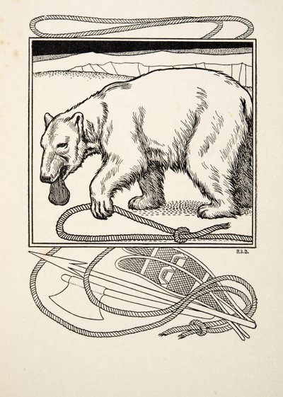 Sagacious Bruin, fra A Hundred Anecdotes of Animals, pub. 1924 af Percy J. Billingshurst