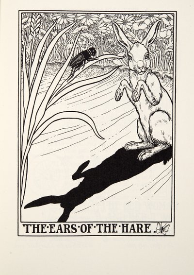 The Ears of the Hare, fra Fontaine Fables, pub. 1905 af Percy J. Billingshurst