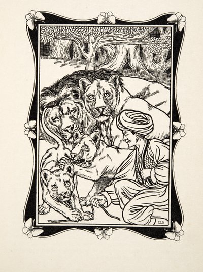 The Rights of Hospitality, fra A Hundred Anecdotes of Animals, pub. 1924 (gravering) af Percy J. Billingshurst