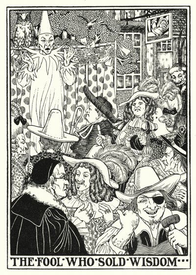 Fables of La Fontaine: Narsen, der solgte visdom (litho) af Percy James Billinghurst