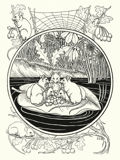 Mus som navigatorer (litho) af Percy James Billinghurst