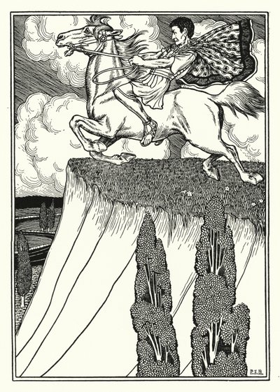 Antiochus Revengeds død (litho) af Percy James Billinghurst