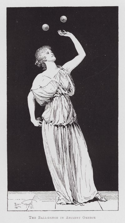 Dans: Bolddansen i det antikke Grækenland (litho) af Percy Macquoid