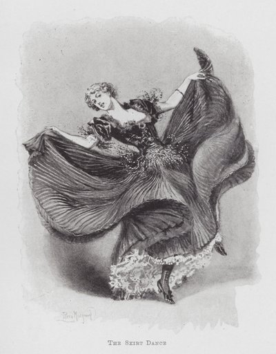 Dancing: The Skirt Dance (litho) af Percy Macquoid