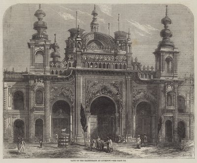 Porten til Kaiserbagh ved Lucknow af Percy Macquoid