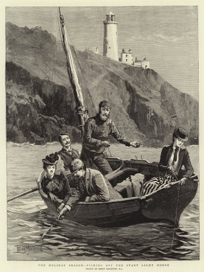 Feriesæsonen, Fiskeri fra Start Light House af Percy Macquoid