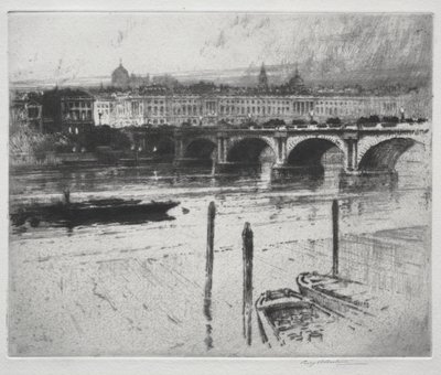 Waterloo Bridge af Percy Robertson