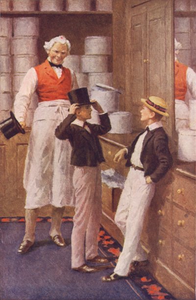 A Regulation Cat-Skin at Seven-and-Sixpence (farve litho) af Percy Tarrant