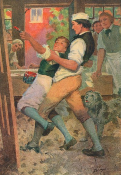Illustration til Adam Bede af George Eliot (farvelitografi) af Percy Tarrant