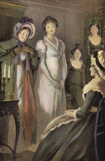Illustration til Silas Marner af George Eliot (farve litho) af Percy Tarrant