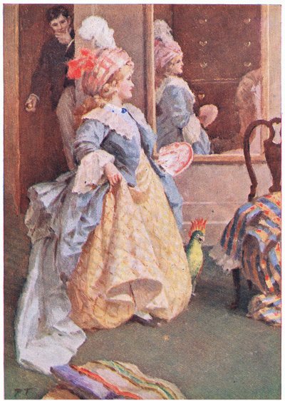 Hun gik alvorligt frem og tilbage, fra Little Women udgivet af Associated Newspapers Limited, ca. 1940 (farve litho) af Percy Tarrant