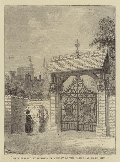 Port rejst ved Windsor til minde om den afdøde Charles Knight af Percy William Justyne