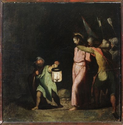 Passion of Christ: The Taking of Christ (olie på træ af Perino del Vaga