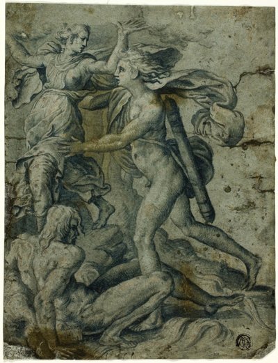 Apollo og Daphne af Perino del Vaga