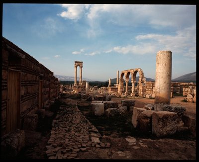 Udsigt over byen, 705-710 e.Kr af Period Umayyad
