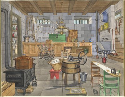 Byhusets kælder, 1910 af Perkins Harnly