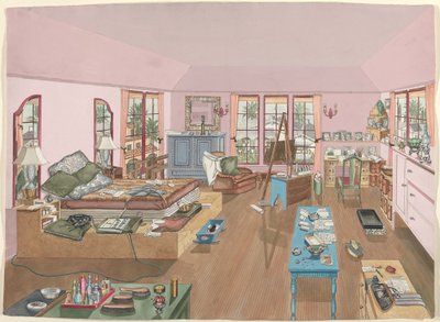 Soveværelse, 1940 af Perkins Harnly