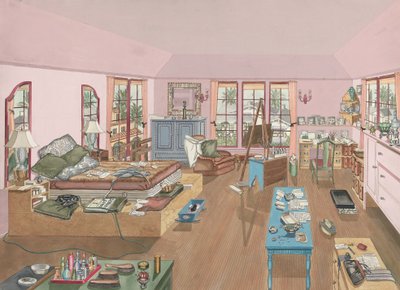 Soveværelse, 1940, 19351942. af Perkins Harnly