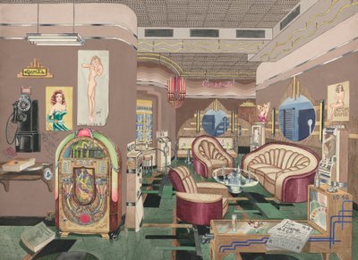 Cocktail Lounge, 1946, 19351942. af Perkins Harnly